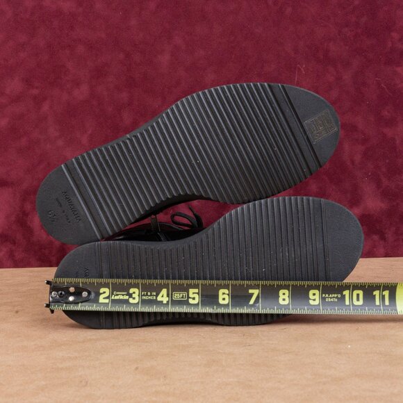 Aquatalia Women Camila Black Leather Narrow Lace-up Mid Calf Boots sz 6.5 - Picture 3 of 8